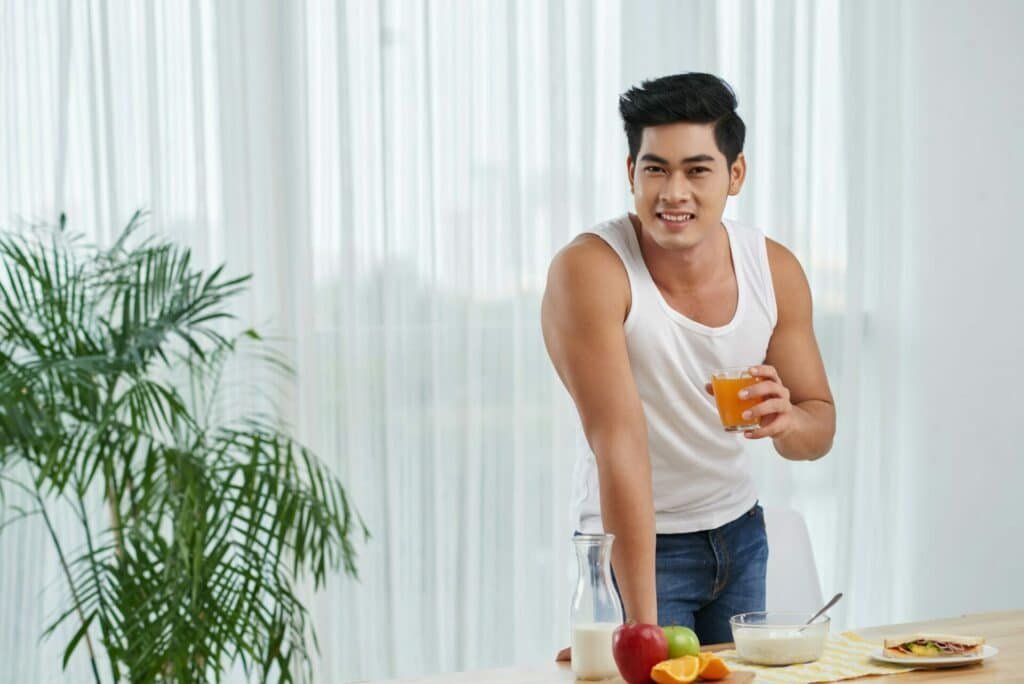 Healthy fit man